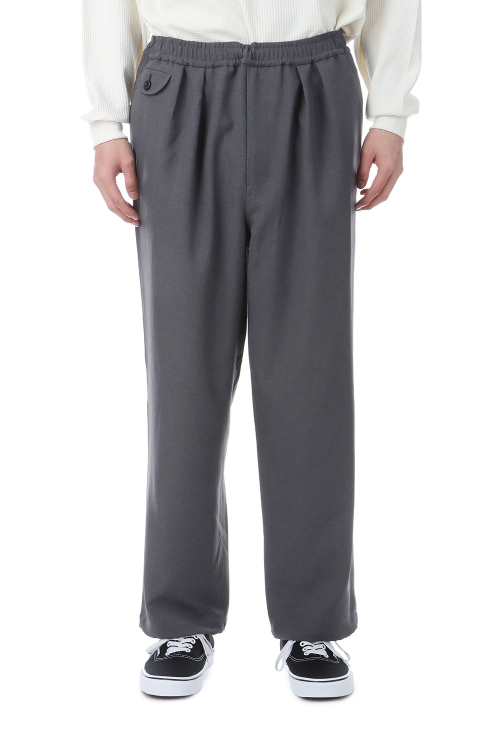 TECH WIDE EASY 2P TROUSERS - CHARCOAL (BP-54026) | セレクト