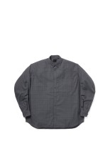 TECH BUTTON DOWN SHIRT L/S GREN PLAID - CHARCOAL (BE-80026)