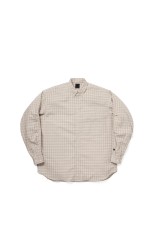 TECH BUTTON DOWN SHIRT L/S GREN PLAID - ECRU (BE-80026)