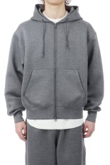 TECH SCUBA KNIT FULLZIP PARKA - CHARCOAL (BE-41026)