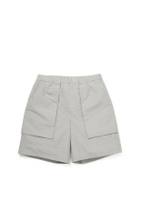 TECH 3D POCKET CARGO SHORTS SUMMER PLAID - LT.GRAY (BP-70026)
