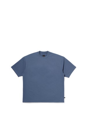TECH DRAWSTRING S/S TEE - SMOKE BLUE (BE-35026)