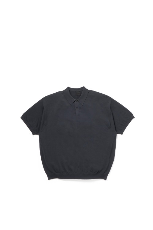 トップス TECH KNIT POLO S/S 2026SS3rd ink black TECH KNIT POLO S/S #INK BLACK [BE-43026] - cocorozashi 三重県