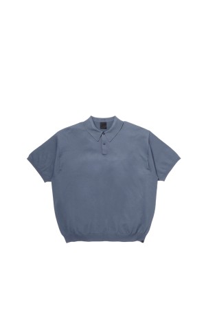 TECH KNIT POLO S/S - SMOKE BLUE (BE-43026)