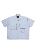 TECH MULTI TOOL POCKET SHIRT S/S SOLID - ICEBLUE (BE-86026)