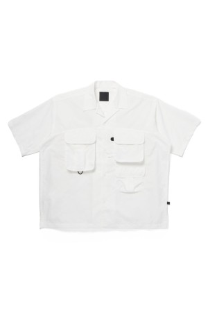 TECH MULTI TOOL POCKET SHIRT S/S SOLID - WHITE (BE-86026)