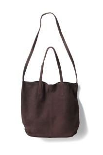 3WAY MEDIUM TOTE(SUEDE)  - DARK CHOCO (ML-ODC-1)*