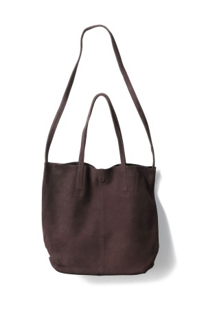 3WAY MEDIUM TOTE(SUEDE)  - DARK CHOCO (ML-ODC-1)*