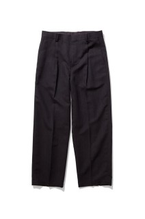TWIST WOOL LINEN STANDARD PANTS - CHARCOAL TOP(004) (PRAGLM0202)