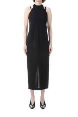 Cotton Jersey Halter Neck Dress - BLACK (MM26SS-JS010)