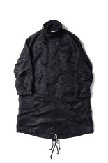 Nylon Twill 3D Embroidery Mods Coat- BLACK (MM26SS-CO053)