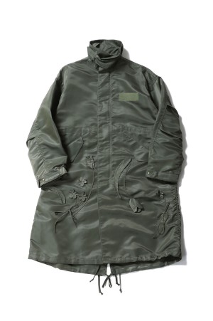 Nylon Twill 3D Embroidery Mods Coat- KHAKI (MM26SS-CO053)