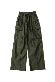 Cotton High Waisted Cargo Trousers - KHAKI (MM26SS-PT055)
