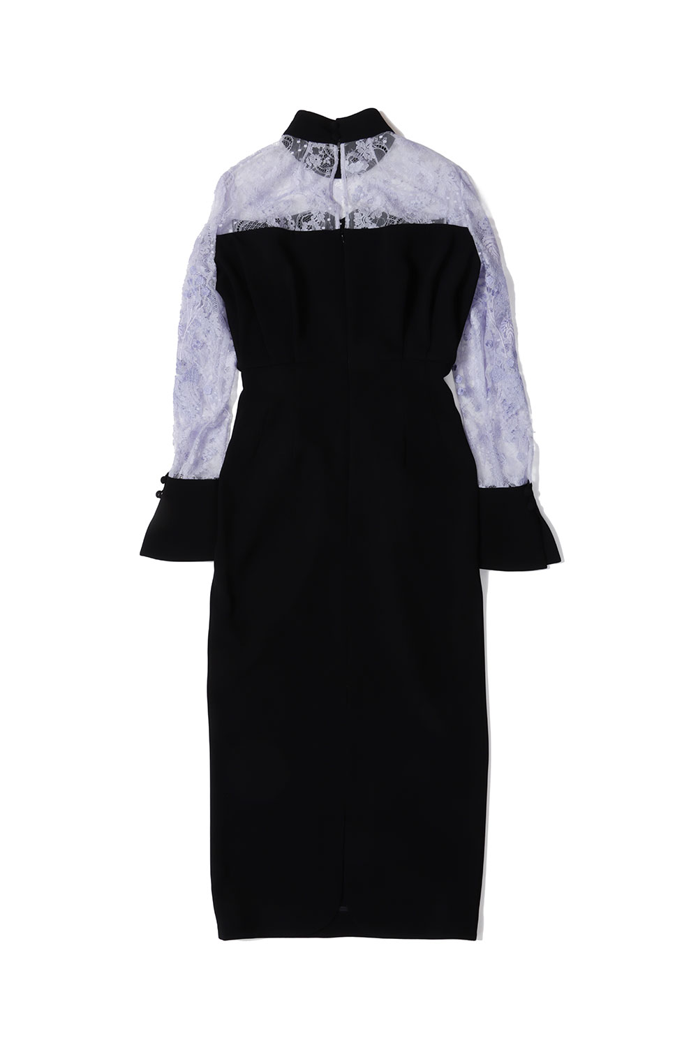 Riverlace Sleeve Classic Dress - BLACK (MM26SS-DR097) | セレクト