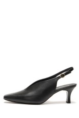 Curved Line Sling Back Heels - BLACK (MM26SS-AC301)