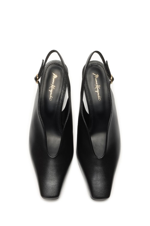 靴 Curved Line Sling Back Heels Curved Line Sling Back Heels | Mame