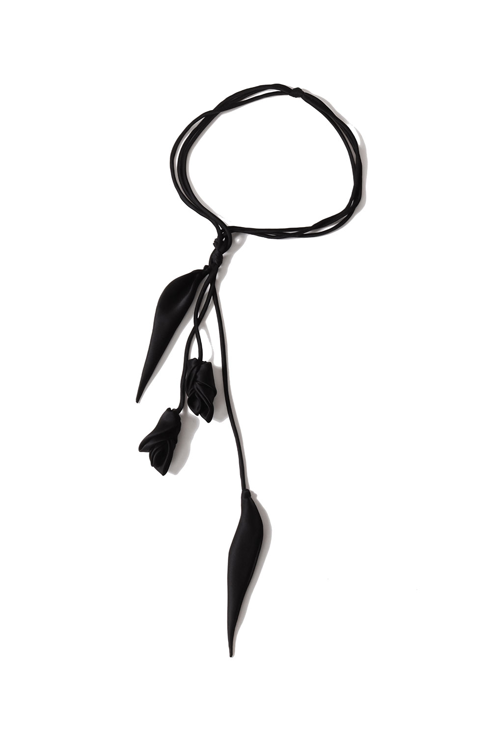 Floral Motif Silk Belt - BLACK (MM26SS-AC313) | セレクトショップ