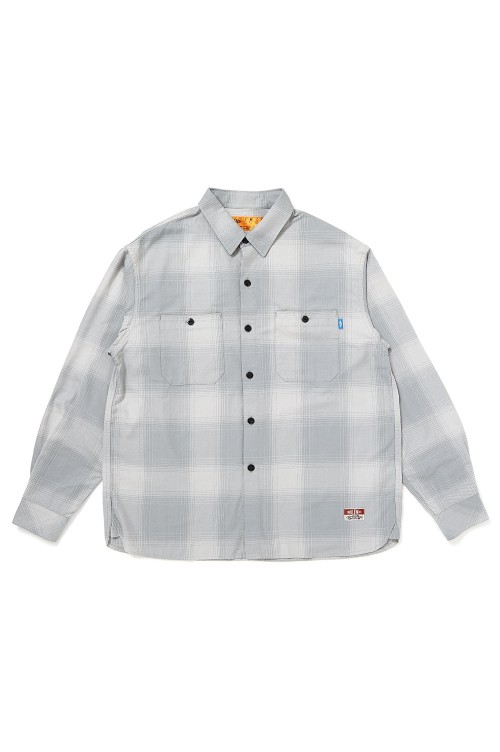 CHALLENGER SHADOW CHECK SHIRT GRAY シャツ L L/S SHADOW CHECK SHIRT / GRAY (CLG-SH 026-002) | セレクトショップ