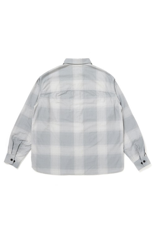 L CHALLENGER L/S SHADOW CHECK SHIRT グレー L/S SHADOW CHECK SHIRT / GRAY (CLG-SH 026-002) | セレクトショップ