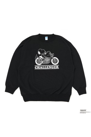 SNOOPY C/N SWEAT / BLACK (CLG-SW 026-004)