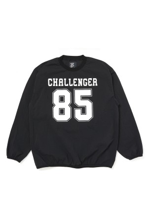 L/S NUMBERS WIND CREW / BLACK (CLG-CS 026-001)