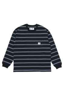 L/S AUTHENTIC BORDER TEE / BLACK (CLG-CS 026-004)