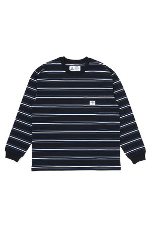 L/S AUTHENTIC BORDER TEE / BLACK (CLG-CS 026-004)
