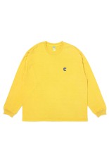 L/S PIGMENT C PATCH TEE / YELLOW (CLG-TS 026-013)