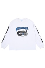 L/S PIGMENT SNAKE TEE / WHITE (CLG-TS 026-014)