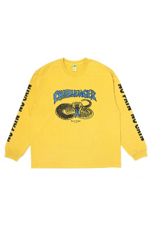 L/S PIGMENT SNAKE TEE / YELLOW (CLG-TS 026-014)