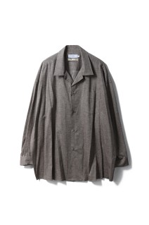 SIDOGRAS Cotton Herringbone Flannel Sleeping Shirt - BEIGE (GM254-50044)