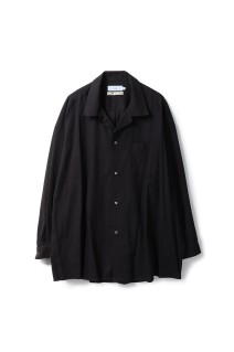 SIDOGRAS Cotton Herringbone Flannel Sleeping Shirt - BLACK (GM254-50044)