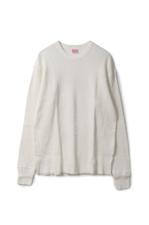 THERMAL KING WAFFLE CREW NECK L/S - OFF (#52017)