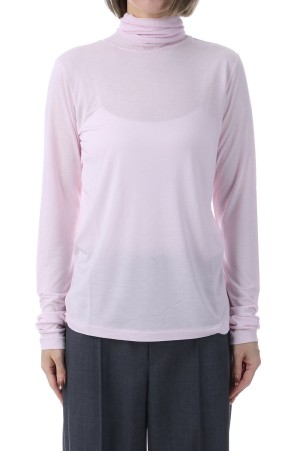 MODAL SILK JERSEY TURTLENECK - PINK(012) (KKAGLM0012)