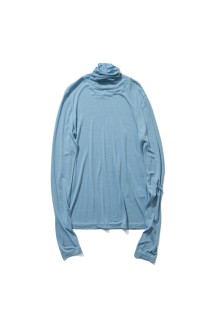 MODAL SILK JERSEY TURTLENECK - SAX(073) (KKAGLM0012)
