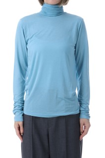 MODAL SILK JERSEY TURTLENECK - SAX(073) (KKAGLM0012)