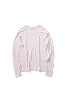 MODAL SILK JERSEY CREW NECK - PINK(012) (KKAGLM0011)