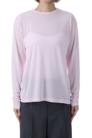 MODAL SILK JERSEY CREW NECK - PINK(012) (KKAGLM0011)