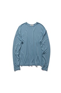 MODAL SILK JERSEY CREW NECK - SAX(073) (KKAGLM0011)