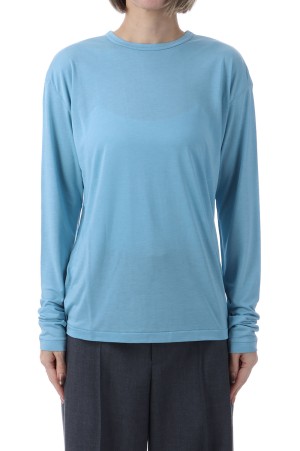 MODAL SILK JERSEY CREW NECK - SAX(073) (KKAGLM0011)