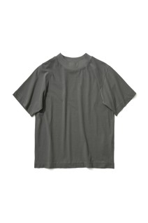 FRESCA NUBUCK MOCK NECK T SHIRTS - CHARCOAL GRAY(004) (KKAGLM0605)