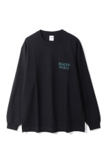 WASHED HEAVY WEIGHT CREW NECK LONG SLEEVE T-SHIRT ( TYPE-2 ) / BLACK (26SSE-WMT-LT05)