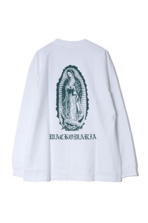 WASHED HEAVY WEIGHT CREW NECK LONG SLEEVE T-SHIRT ( TYPE-2 ) / WHITE (26SSE-WMT-LT05)