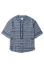 LINEN PALAKA BASEBALL SHIRT / NAVY (PC-002-3860)