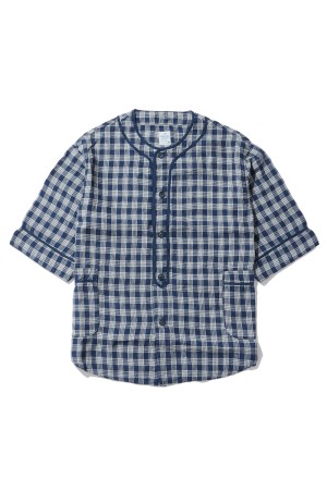 LINEN PALAKA BASEBALL SHIRT / NAVY (PC-002-3860)