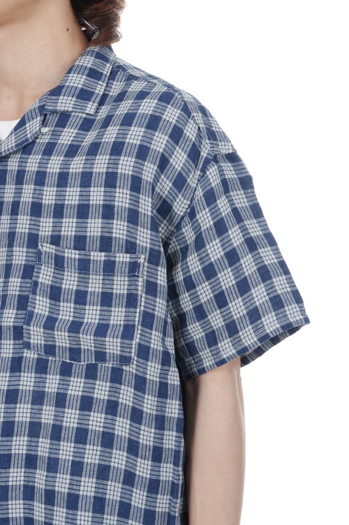 LINEN PALAKA KAIKIN SHIRT / NAVY (PC-002-3862) | セレクトショップ