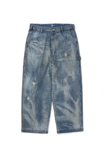 STEINBECK DENIM PAINTER PANTS VINTAGE CUSTOM / BLUE (PC-005-2497)