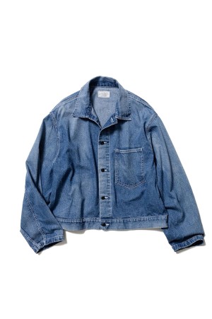 Navy Utility Jacket - Indigo (U26S-18-0003)