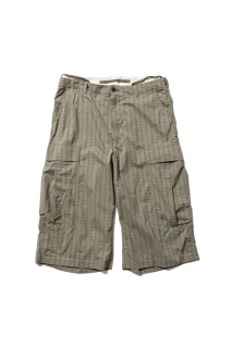 Big Side Pocket BDU Shorts - Green Plaids (U26S-25-0001)