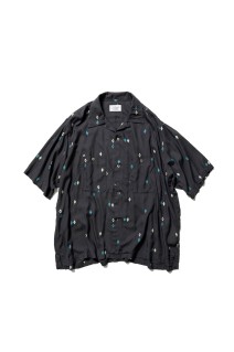 Rayon Shirts S/S Argyle - Charcoal (U26S-01-0001)